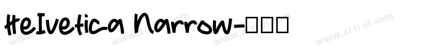 HeIvetica Narrow字体转换